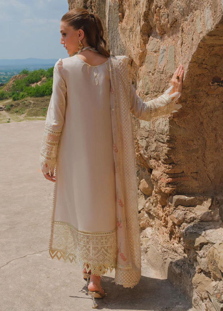 Qalamkar Embroidered Lawn Suits Unstitched 3 Piece QLM23EE BE-04 Laine - Eid Collection