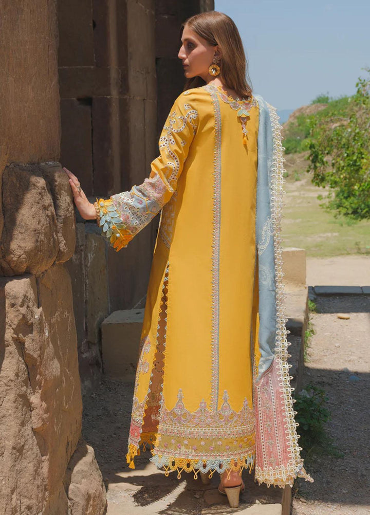 Qalamkar Embroidered Lawn Suits Unstitched 3 Piece QLM23EE BE-05 Asra - Eid Collection