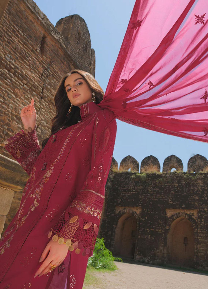 Qalamkar Embroidered Lawn Suits Unstitched 3 Piece QLM23EE BE-06 Rhea - Eid Collection