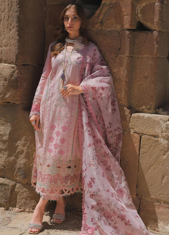 Qalamkar Embroidered Lawn Suits Unstitched 3 Piece QLM23EE BE-08 Siya - Eid Collection