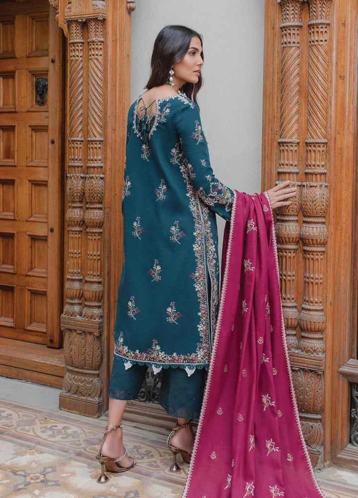 Qalamkar Embroidered Khaddar Suits Unstitched 3 Piece QLM23LW SC-06 Calista - Luxury Winter Collection