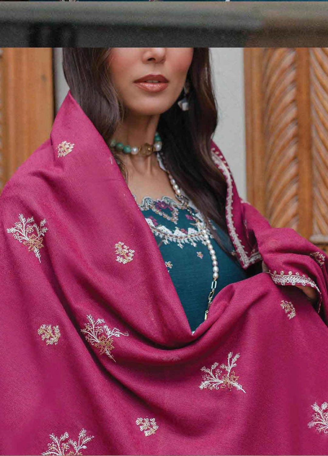 Qalamkar Embroidered Khaddar Suits Unstitched 3 Piece QLM23LW SC-06 Calista - Luxury Winter Collection