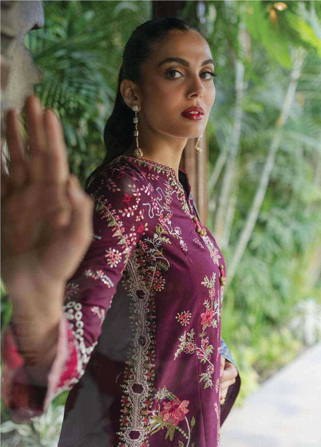 Qalamkar Embroidered Khaddar Suits Unstitched 3 Piece QLM23LW SC-07 Serene - Luxury Winter Collection