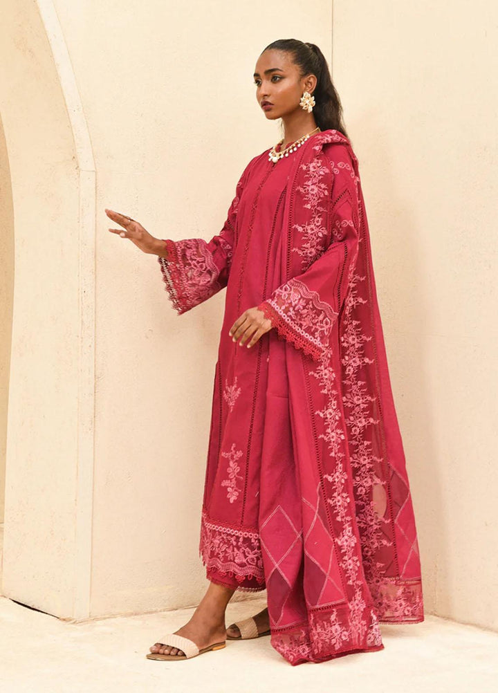 Qalamkar Pret Embroidered Karandi 3 Piece Suit QL22WP KP-02  MIA