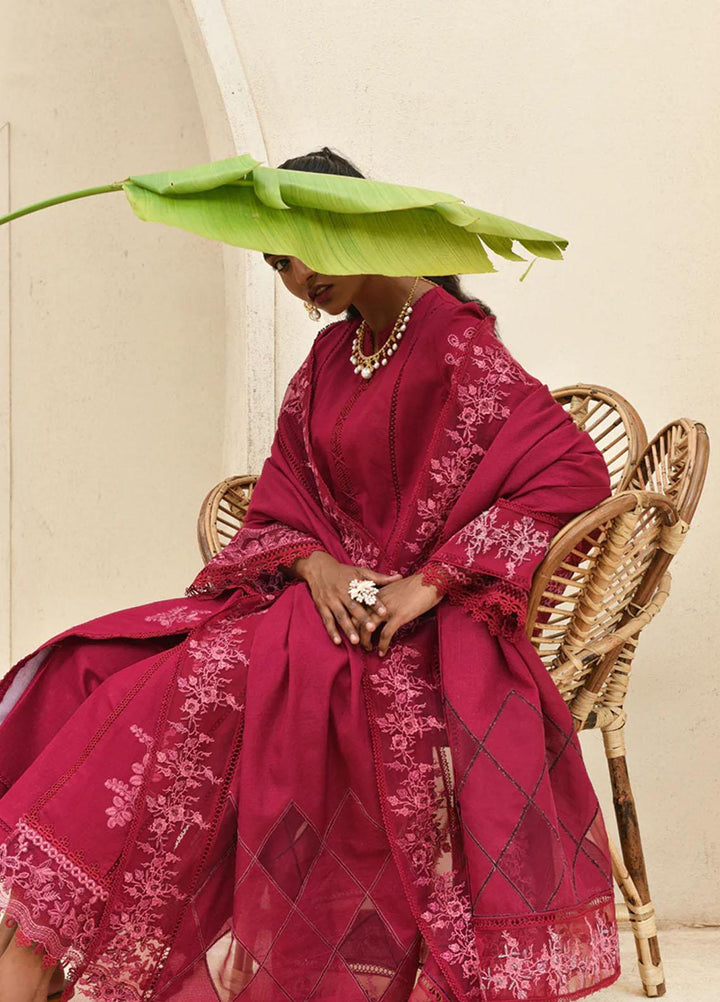 Qalamkar Pret Embroidered Karandi 3 Piece Suit QL22WP KP-02  MIA