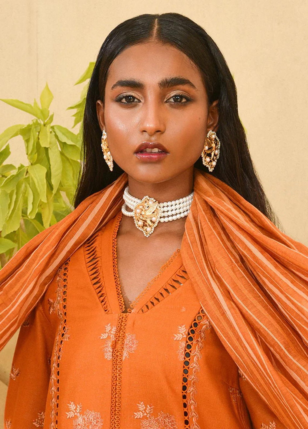 Qalamkar Pret Embroidered Karandi 3 Piece Suit QL22WP KP-04  AMELIA