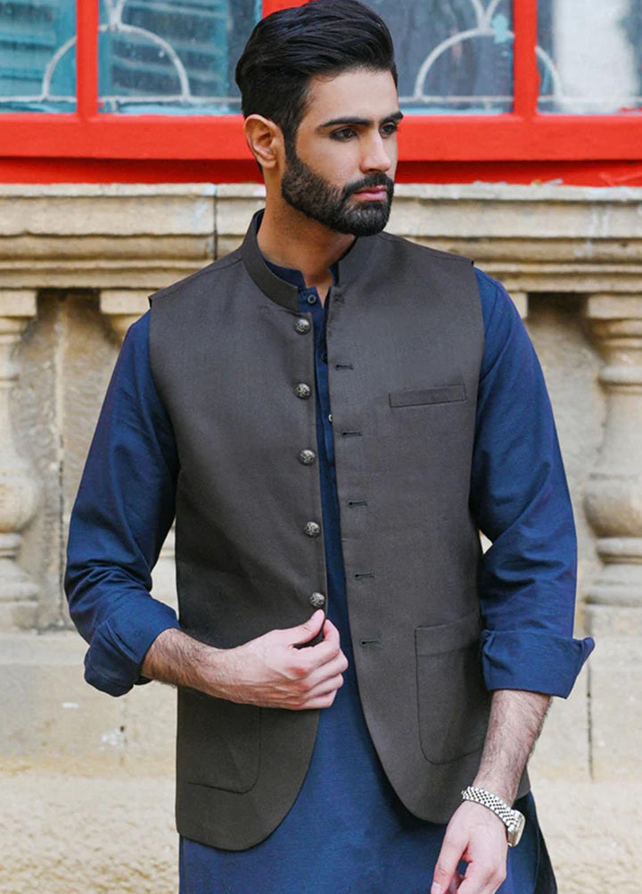 Qalamkar  Festive Waistcoat for Men -  QL22WM GW-08 WAISTCOAT