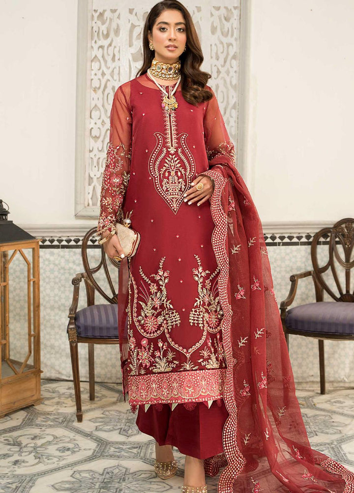 Suveez Luxury Pret  Organza 4 Piece Suit SZ22PQ JOGIYA