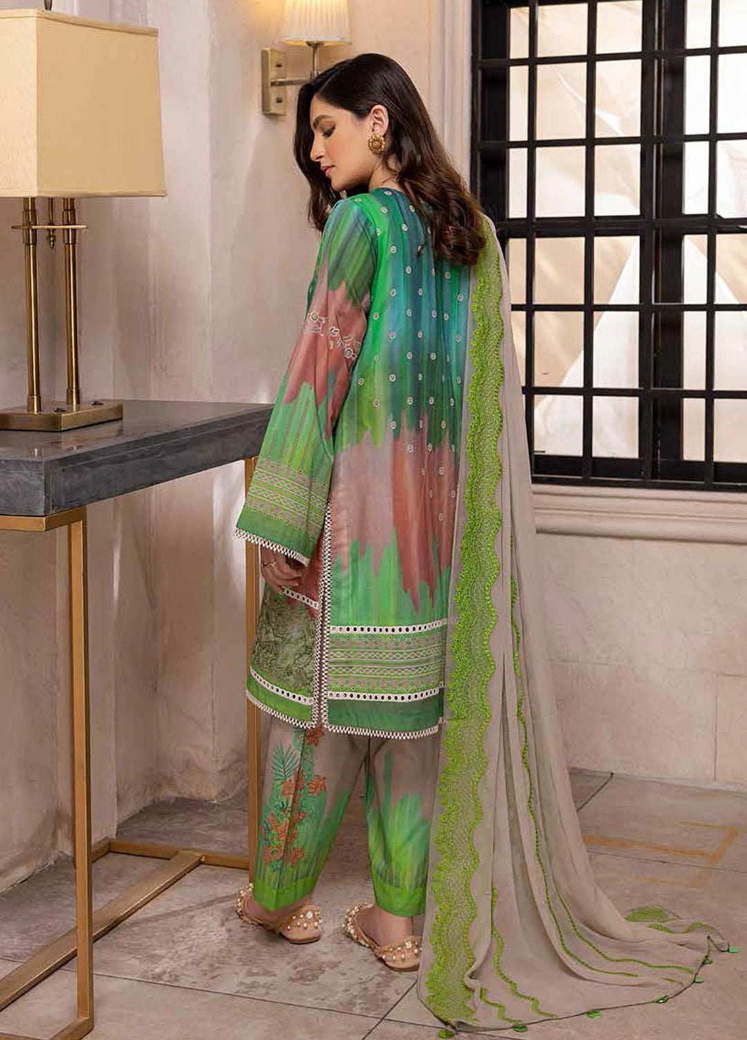 Qaus By Charizma Embroidered Lawn Suits Unstitched 3 Piece CRZ22-Q2 QEE-07 - Festive Collection