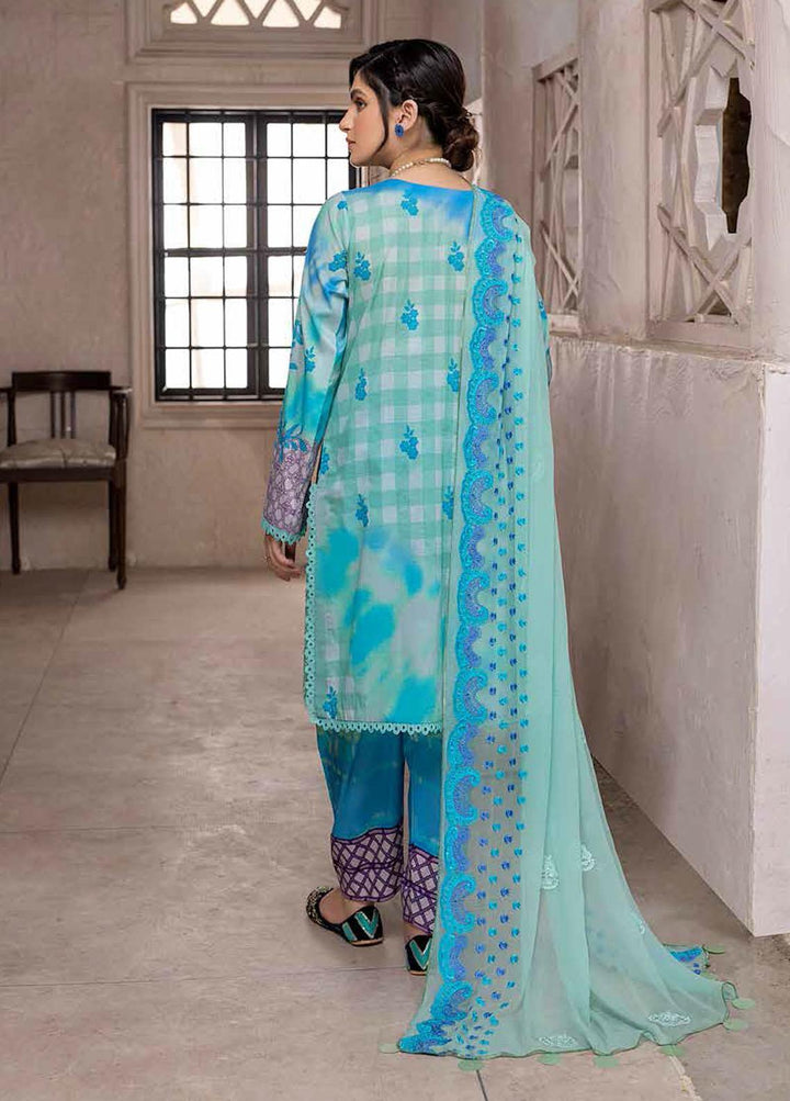 Qaus By Charizma Embroidered Lawn Suits Unstitched 3 Piece CRZ22-Q2 QEE-10 - Festive Collection