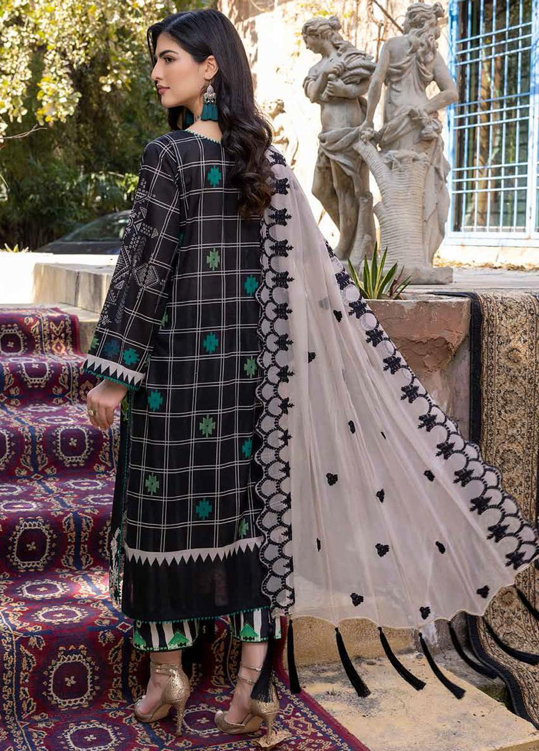 Qaus By Charizma Embroidered Lawn Suits Unstitched 3 Piece CRZ22-Q2 QEE-11 - Festive Collection