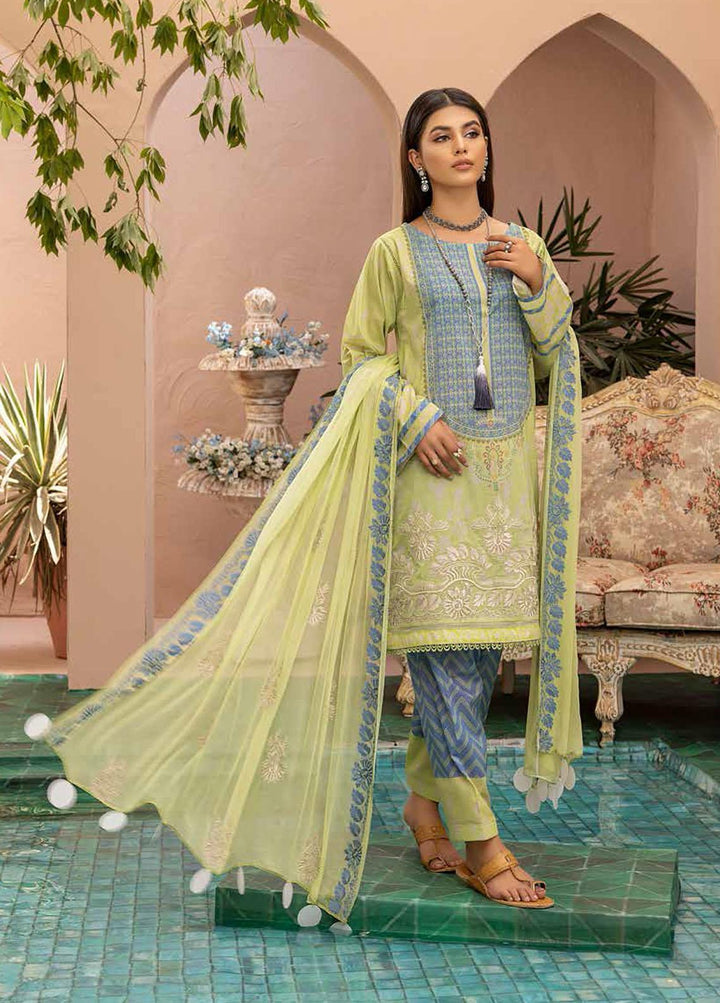 Qaus By Charizma Embroidered Lawn Suits Unstitched 3 Piece CRZ22-Q2 QEE-12 - Festive Collection