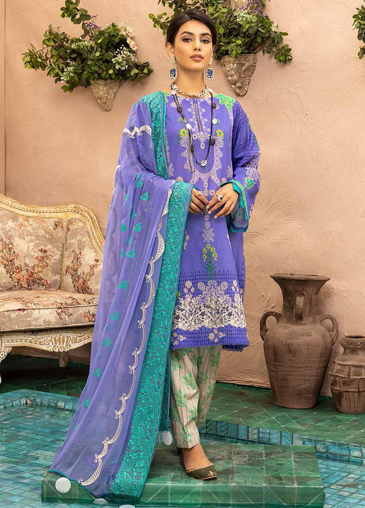 Qaus By Charizma Embroidered Lawn Suits Unstitched 3 Piece CRZ22-Q2 QEE-15 - Festive Collection