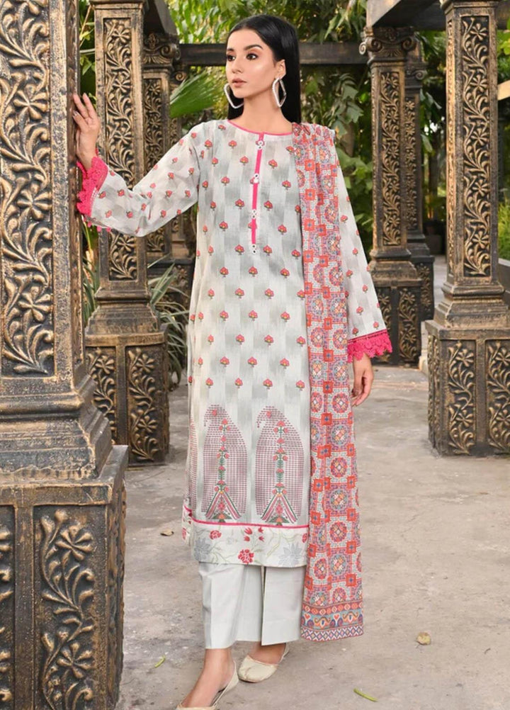 Qaus-e-Qazah By Khas Printed Lawn Suits Unstitched 3 Piece KHS23QQ RK-003 - Summer Collection