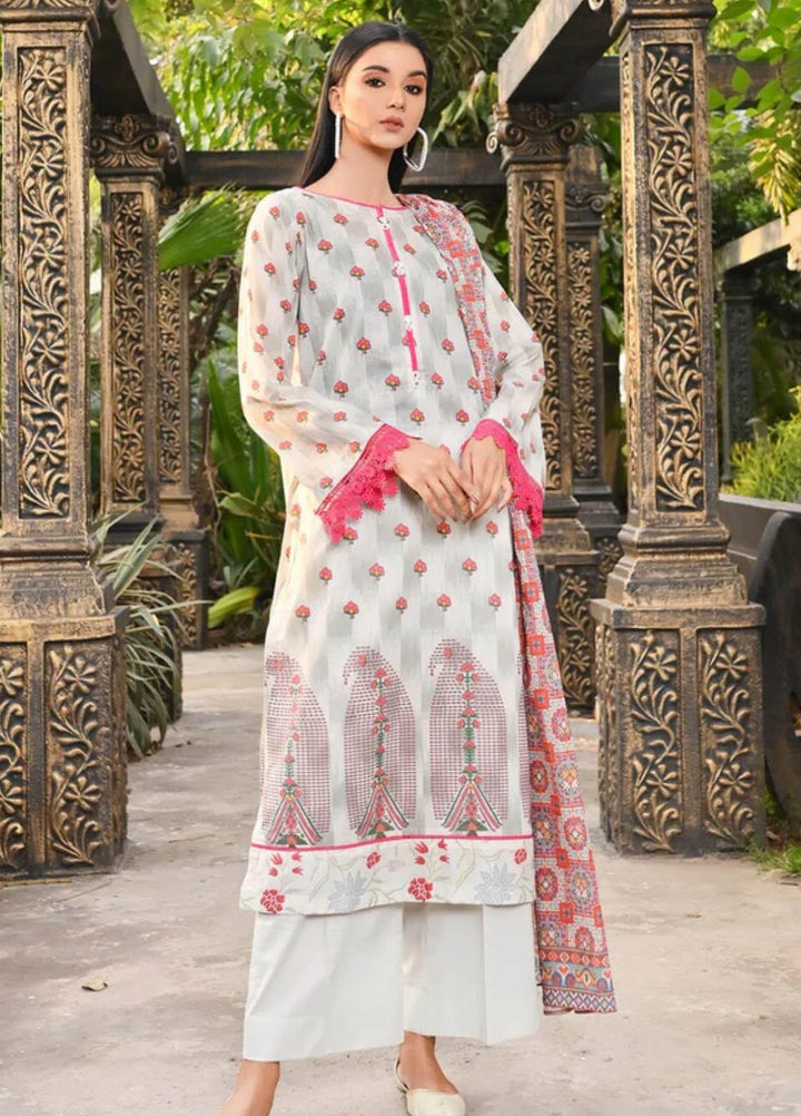 Qaus-e-Qazah By Khas Printed Lawn Suits Unstitched 3 Piece KHS23QQ RK-003 - Summer Collection