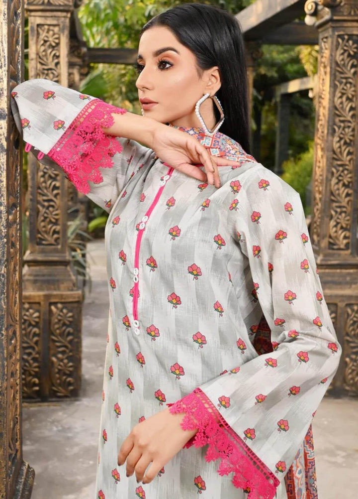 Qaus-e-Qazah By Khas Printed Lawn Suits Unstitched 3 Piece KHS23QQ RK-003 - Summer Collection