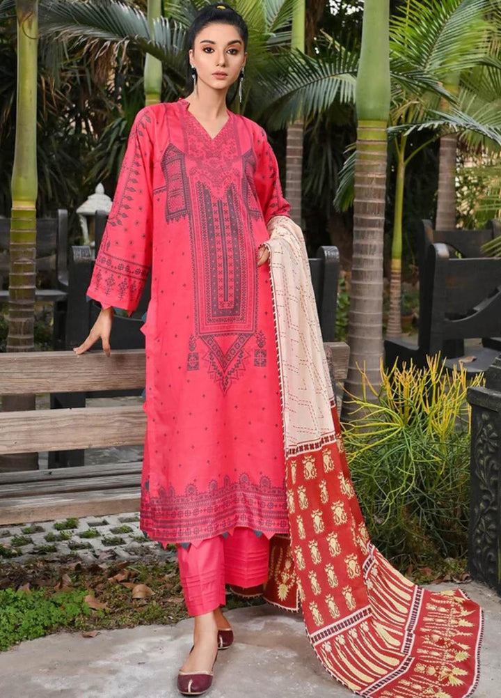 Qaus-e-Qazah By Khas Printed Lawn Suits Unstitched 3 Piece KHS23QQ RK-005 - Summer Collection