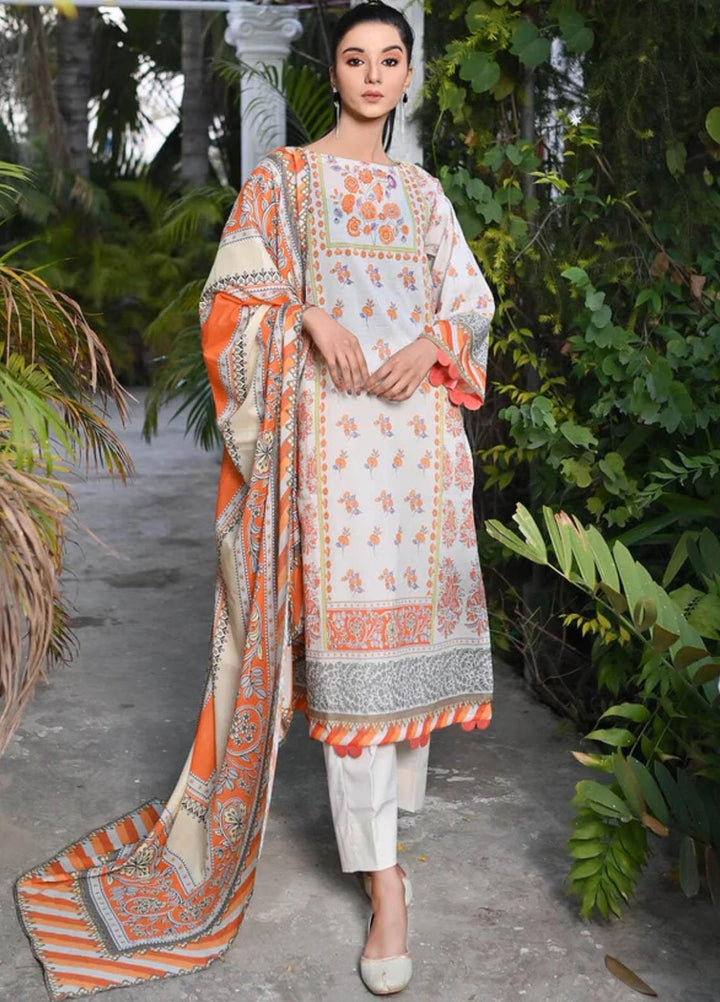 Qaus-e-Qazah By Khas Printed Lawn Suits Unstitched 3 Piece KHS23QQ RK-008 - Summer Collection