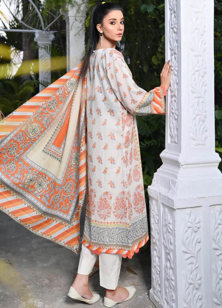 Qaus-e-Qazah By Khas Printed Lawn Suits Unstitched 3 Piece KHS23QQ RK-008 - Summer Collection