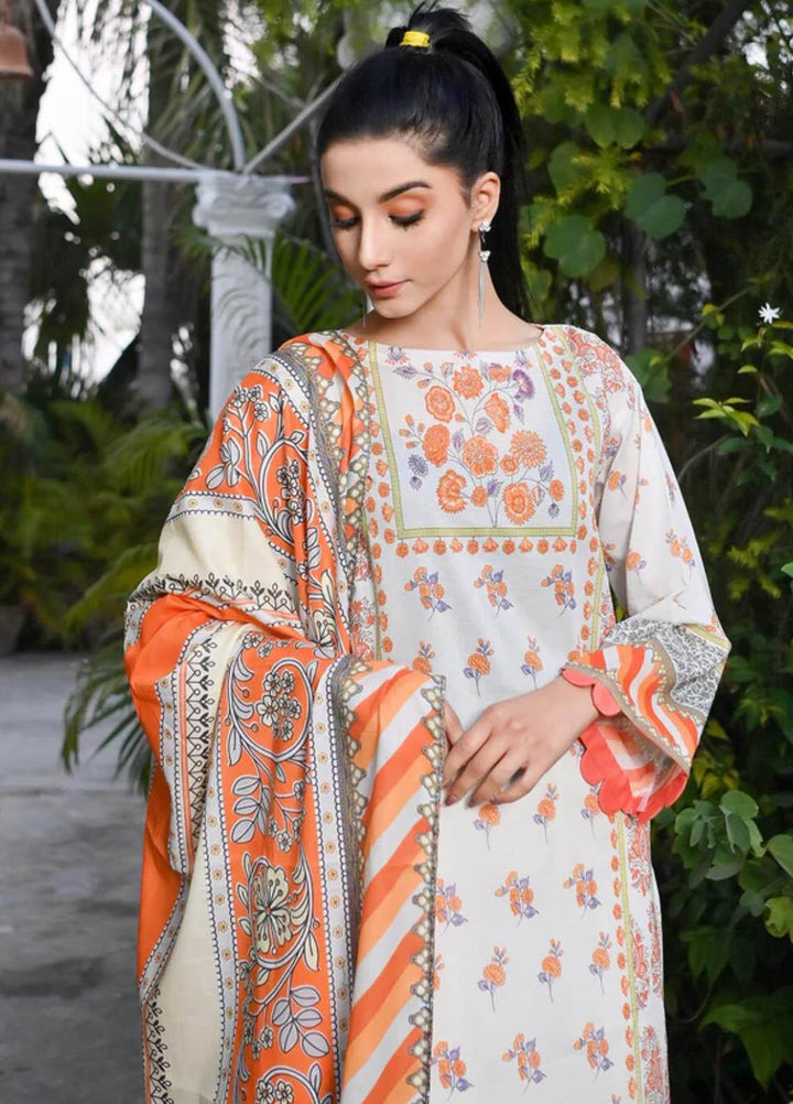 Qaus-e-Qazah By Khas Printed Lawn Suits Unstitched 3 Piece KHS23QQ RK-008 - Summer Collection