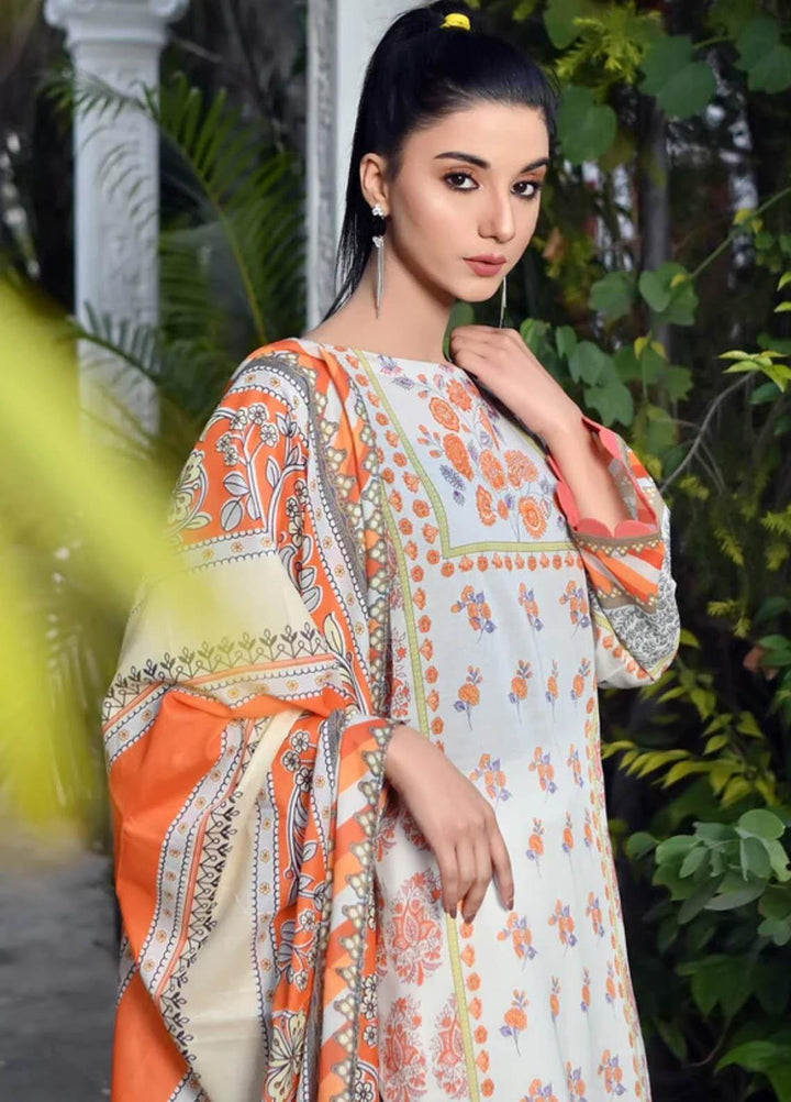 Qaus-e-Qazah By Khas Printed Lawn Suits Unstitched 3 Piece KHS23QQ RK-008 - Summer Collection