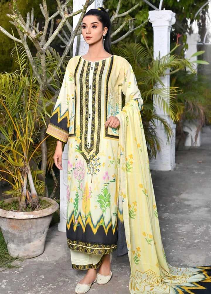 Qaus-e-Qazah By Khas Printed Lawn Suits Unstitched 3 Piece KHS23QQ RK-009 - Summer Collection