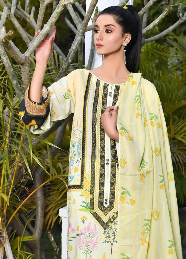 Qaus-e-Qazah By Khas Printed Lawn Suits Unstitched 3 Piece KHS23QQ RK-009 - Summer Collection