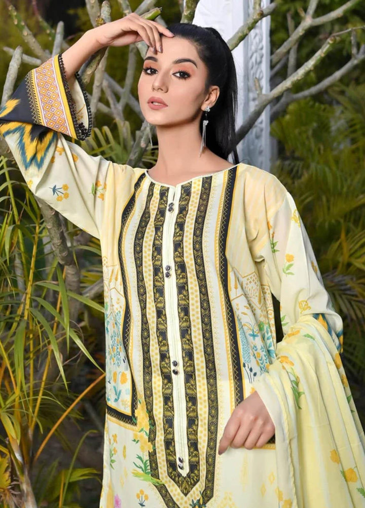 Qaus-e-Qazah By Khas Printed Lawn Suits Unstitched 3 Piece KHS23QQ RK-009 - Summer Collection