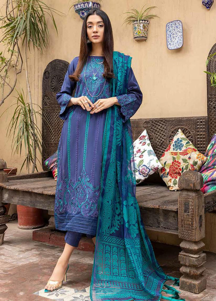 Signature Series By Qaus Embroidered Lawn Suits Unstitched 3 Piece QAS22SS QAS 04 - Summer Collection