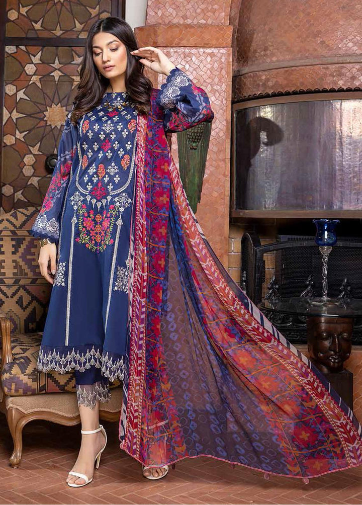 Signature Series By Qaus Embroidered Lawn Suits Unstitched 3 Piece QAS22SS QAS 07 - Summer Collection