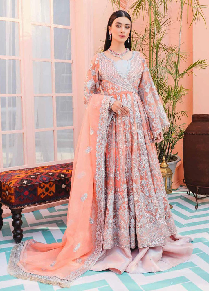 Mashq By Maryum N Maria Embroidered Organza Suits Unstitched 3 Piece MNM21M QFF0005 JULIET - Premium Collection