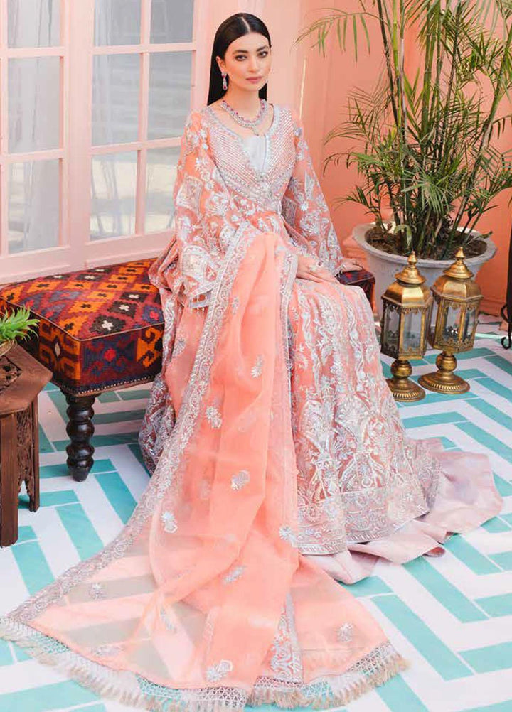 Mashq By Maryum N Maria Embroidered Organza Suits Unstitched 3 Piece MNM21M QFF0005 JULIET - Premium Collection