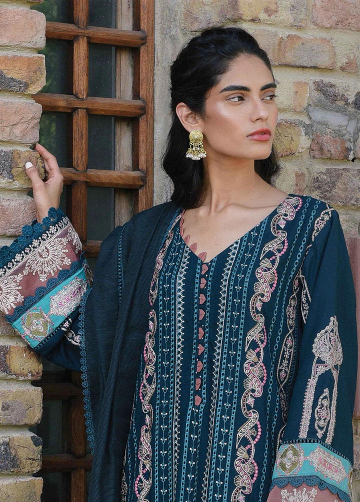Qline by Qalamkar Embroidered Linen Suits Unstitched 3 Piece QLM22Q 02 Zara - Winter Collection