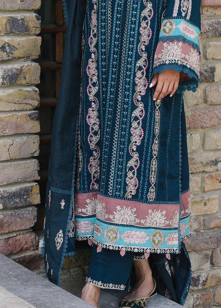 Qline by Qalamkar Embroidered Linen Suits Unstitched 3 Piece QLM22Q 02 Zara - Winter Collection