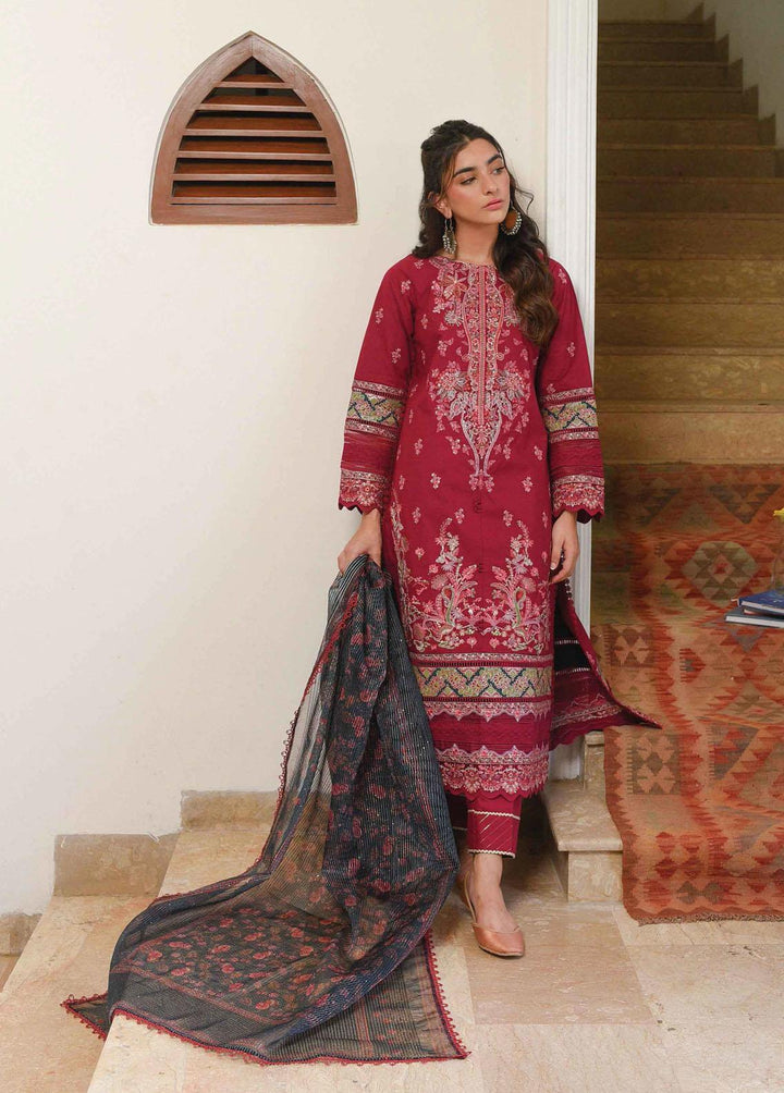 Qline by Qalamkar Embroidered Linen Suits Unstitched 3 Piece QLM22Q 04 Sabeeka - Winter Collection