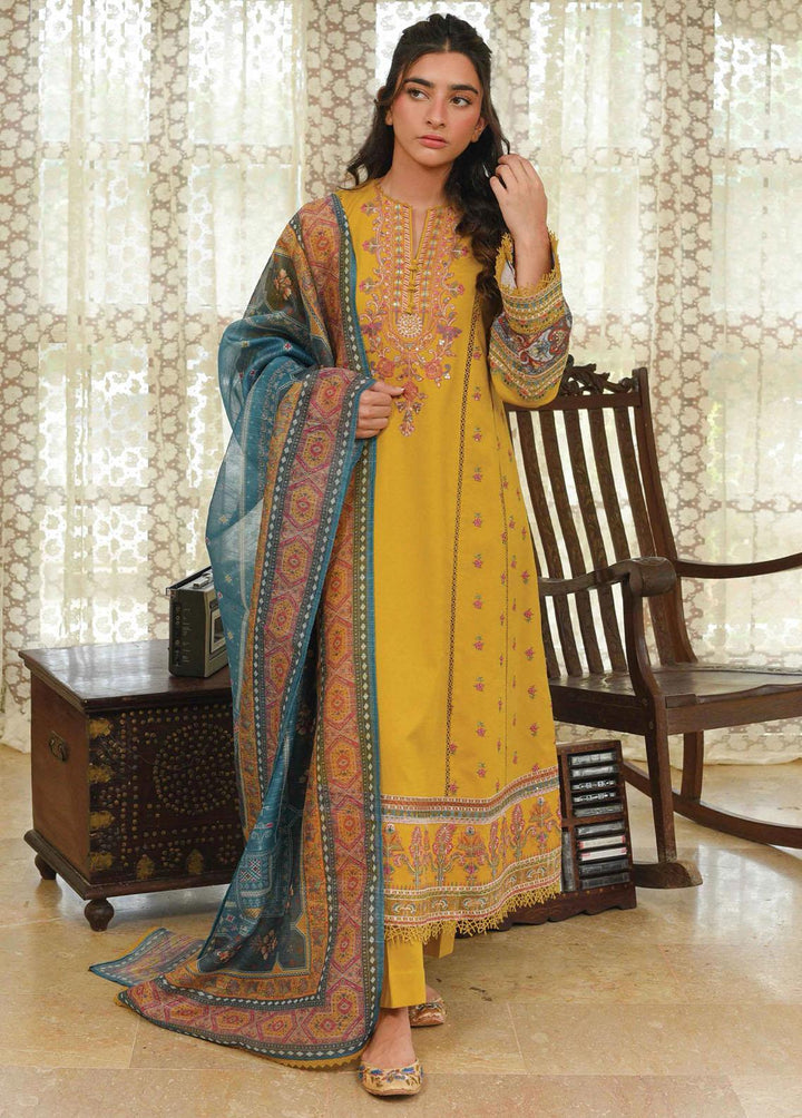 Qline by Qalamkar Embroidered Linen Suits Unstitched 3 Piece QLM22Q 05 Anaya - Winter Collection