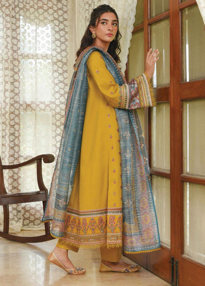 Qline by Qalamkar Embroidered Linen Suits Unstitched 3 Piece QLM22Q 05 Anaya - Winter Collection