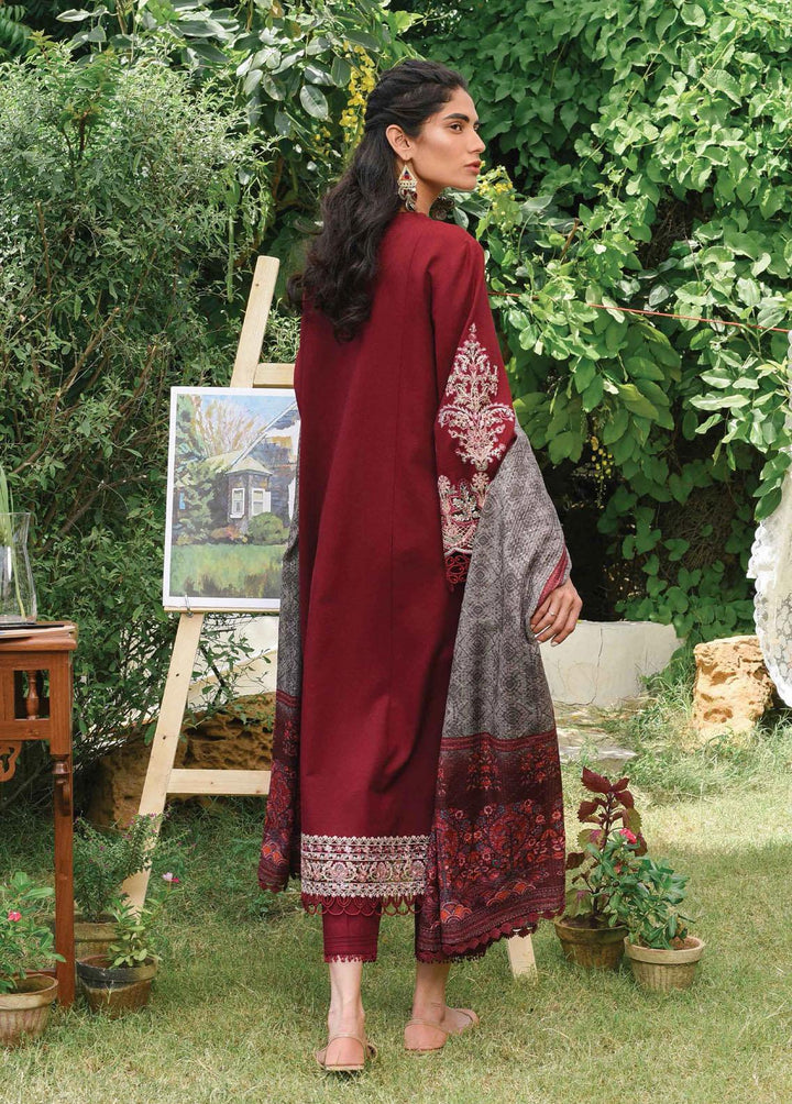 Qline by Qalamkar Embroidered Linen Suits Unstitched 3 Piece QLM22Q 08 Samar - Winter Collection