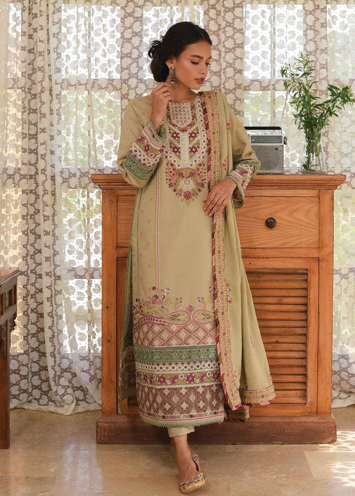 Qline by Qalamkar Embroidered Linen Suits Unstitched 3 Piece QLM22Q 09 Mahrukh - Winter Collection