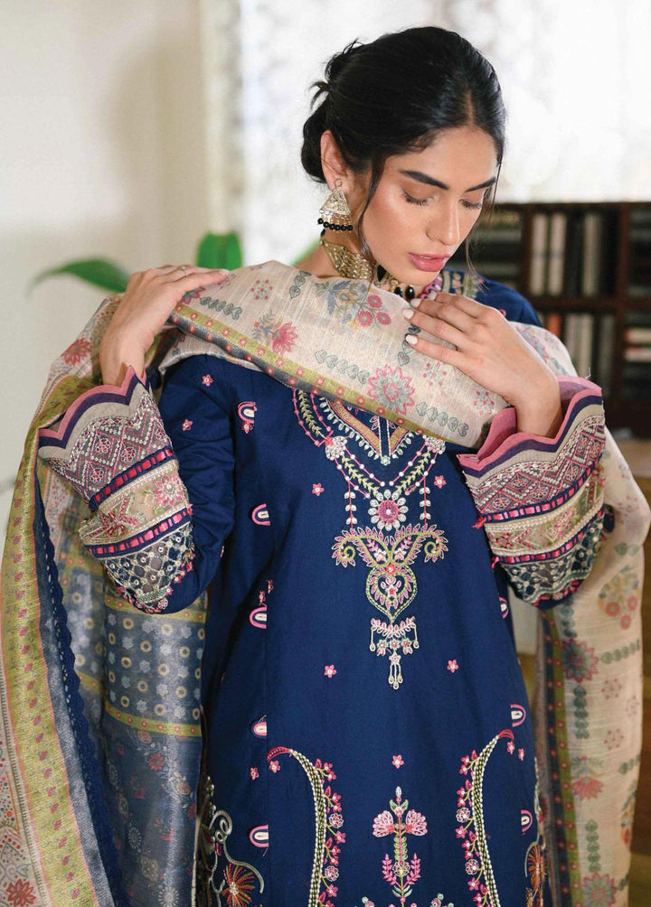 Qline by Qalamkar Embroidered Linen Suits Unstitched 3 Piece QLM22Q 11 Zoya - Winter Collection