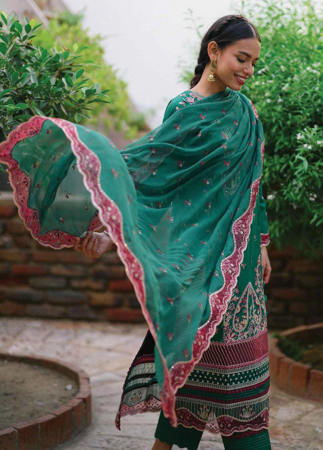 Qline by Qalamkar Embroidered Linen Suits Unstitched 3 Piece QLM22Q 13 Kawal - Winter Collection