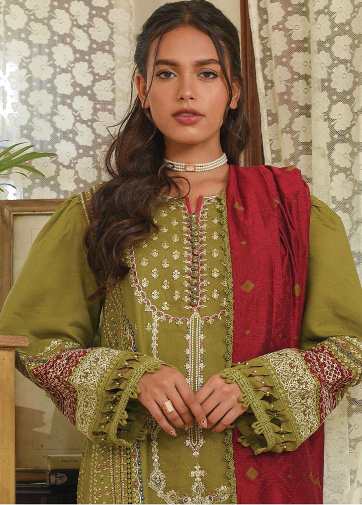 Qline by Qalamkar Embroidered Linen Suits Unstitched 3 Piece QLM22Q 14 Anjum - Winter Collection