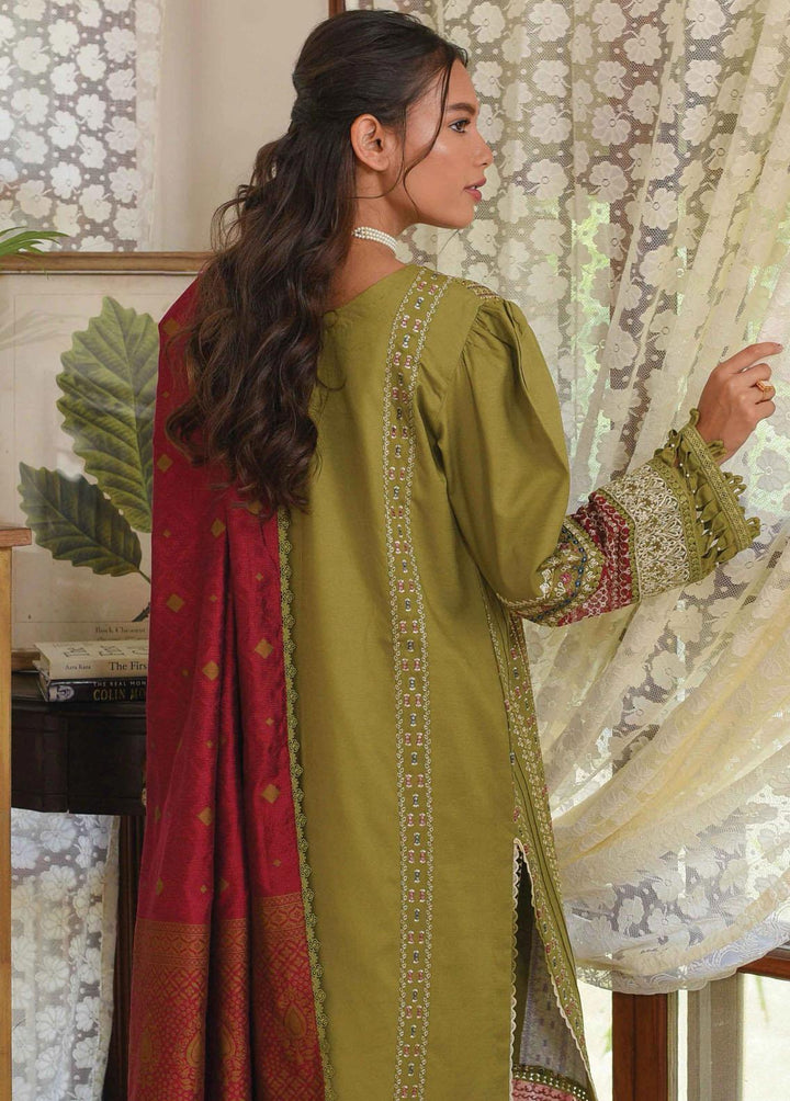 Qline by Qalamkar Embroidered Linen Suits Unstitched 3 Piece QLM22Q 14 Anjum - Winter Collection