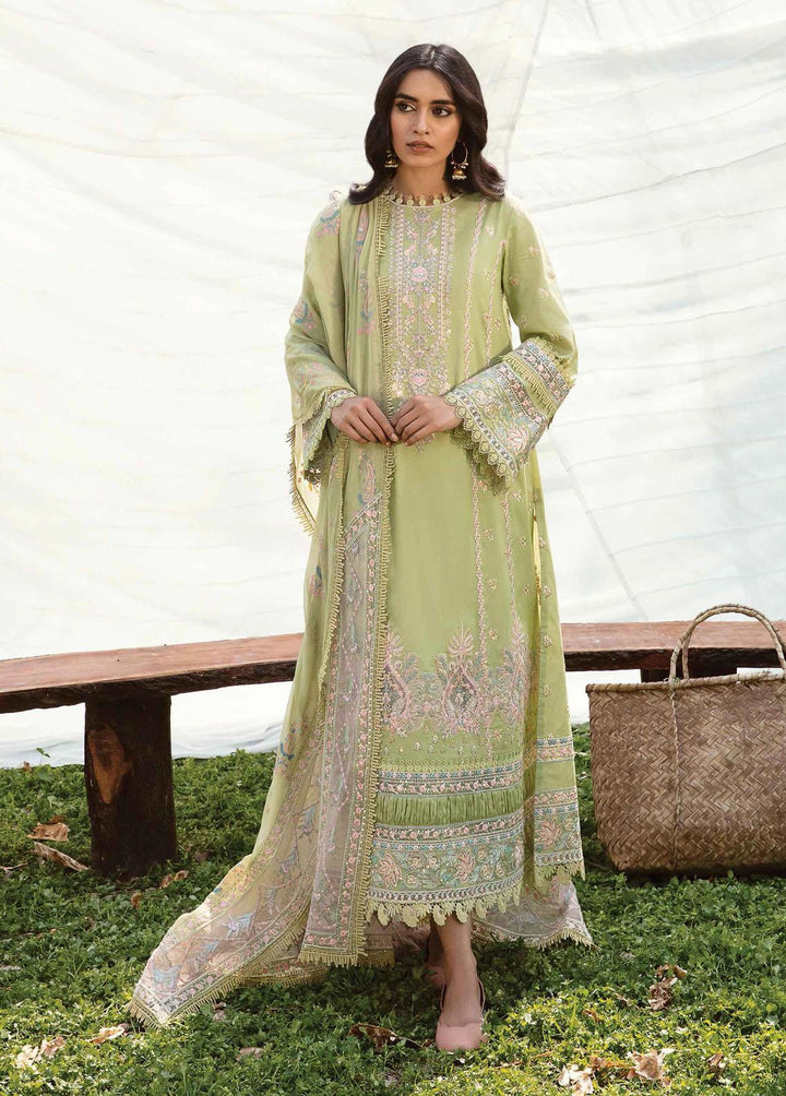 Qline by Qalamkar Embroidered Lawn Suits Unstitched 3 Piece QLM23Q AK-03 Raisa - Luxury Collection
