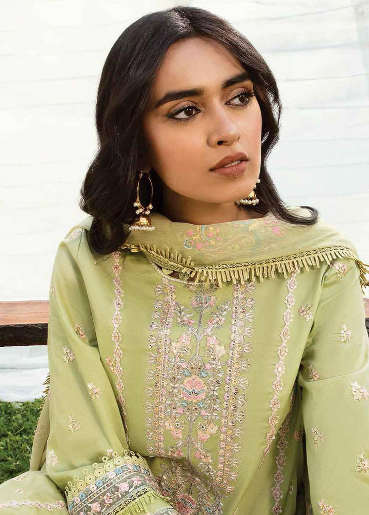Qline by Qalamkar Embroidered Lawn Suits Unstitched 3 Piece QLM23Q AK-03 Raisa - Luxury Collection