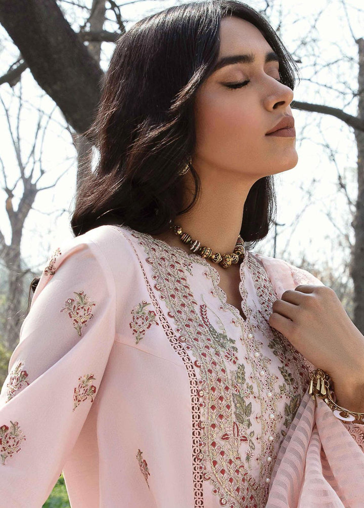 Qline by Qalamkar Embroidered Lawn Suits Unstitched 3 Piece QLM23Q AK-04 Vanna - Luxury Collection