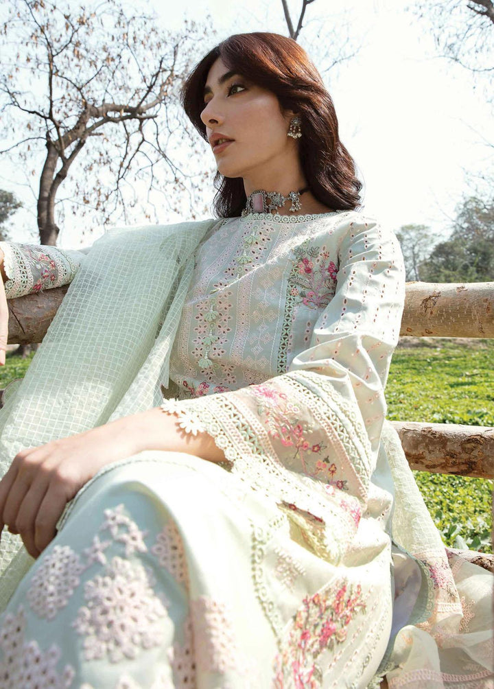 Qline by Qalamkar Embroidered Lawn Suits Unstitched 3 Piece QLM23Q AK-05 Emhal - Luxury Collection