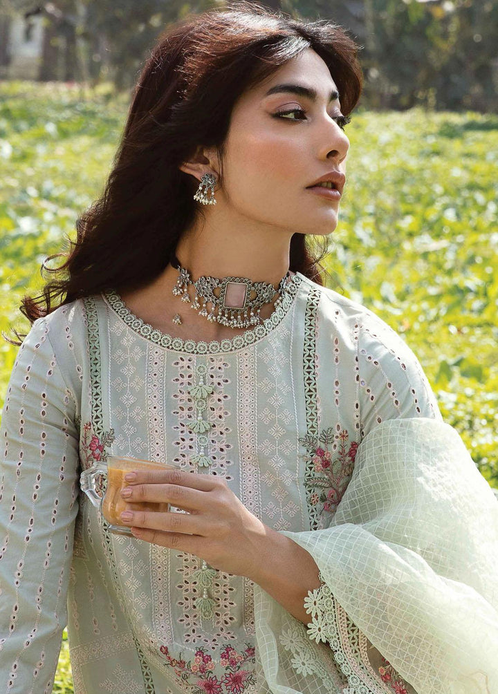 Qline by Qalamkar Embroidered Lawn Suits Unstitched 3 Piece QLM23Q AK-05 Emhal - Luxury Collection