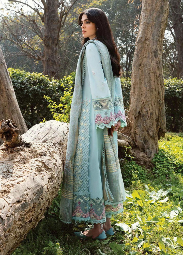 Qline by Qalamkar Embroidered Lawn Suits Unstitched 3 Piece QLM23Q AK-06 Layla - Luxury Collection
