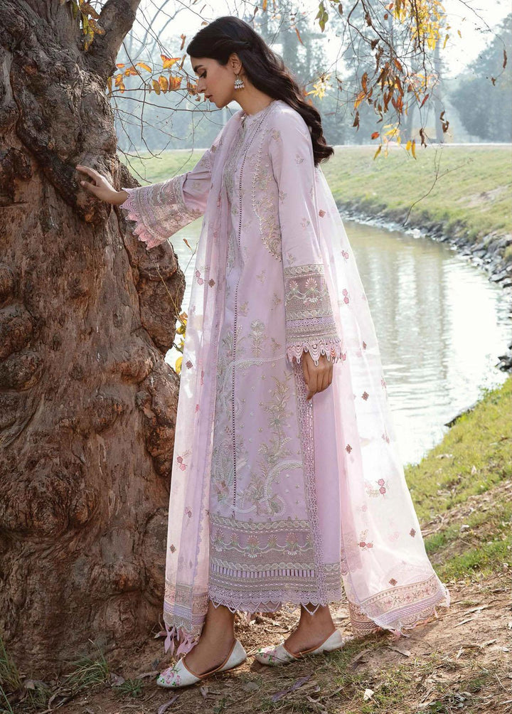 Qline by Qalamkar Embroidered Lawn Suits Unstitched 3 Piece QLM23Q AK-08 Sibel - Luxury Collection